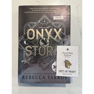 Onyx Storm Rebecca Yarros Target Exclusive Limited Edition Hardcover New W/PIN